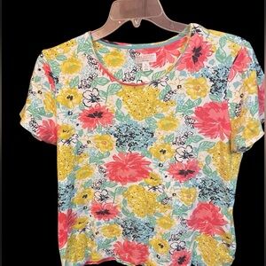Charter Club Luxury Floral Women's Top Size XL
